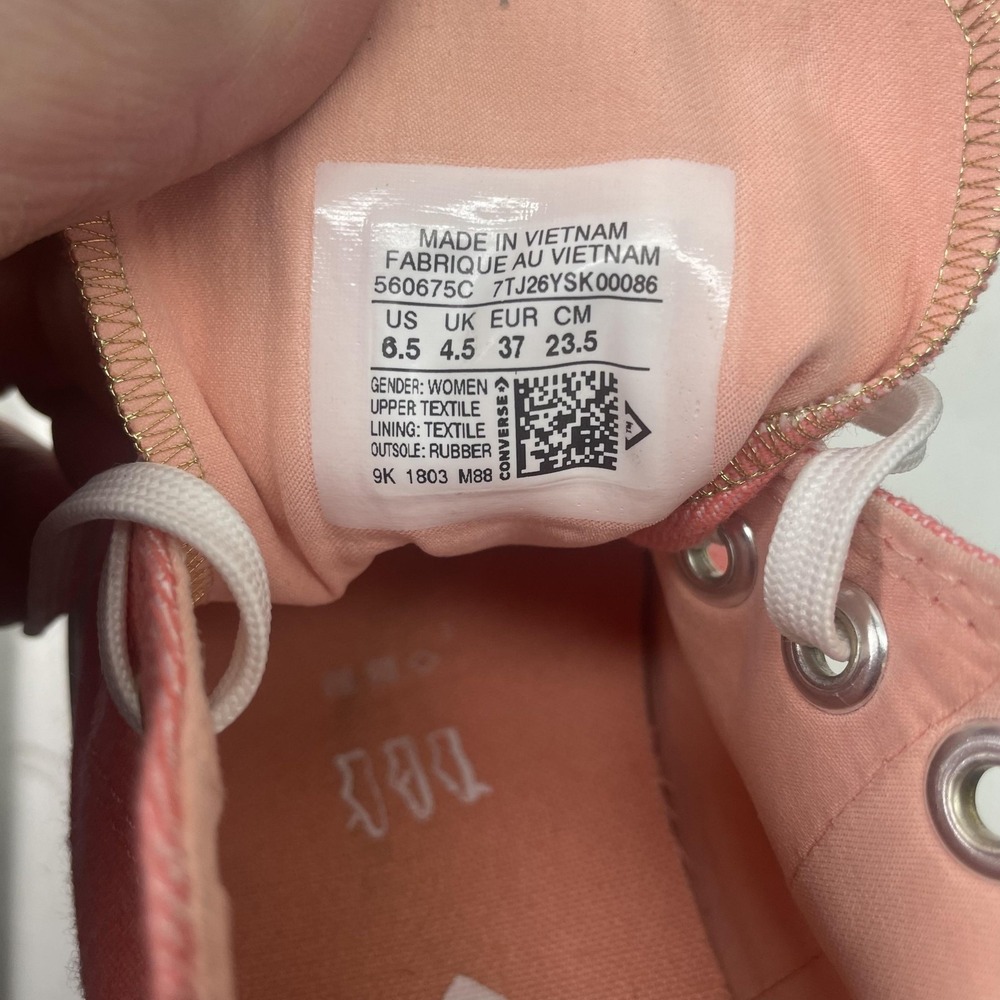 Converse‎ Chuck Taylor All Star 2 Shoes Womens Size 6.5 Pink Canvas Sneakers - Picture 7 of 7